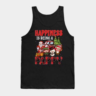 Happiness Is Being A Pappy Christmas Tank Top